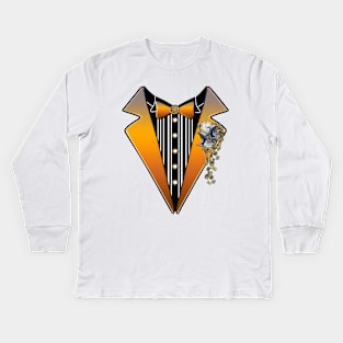 Tuxedo- Steampunk wedding Kids Long Sleeve T-Shirt